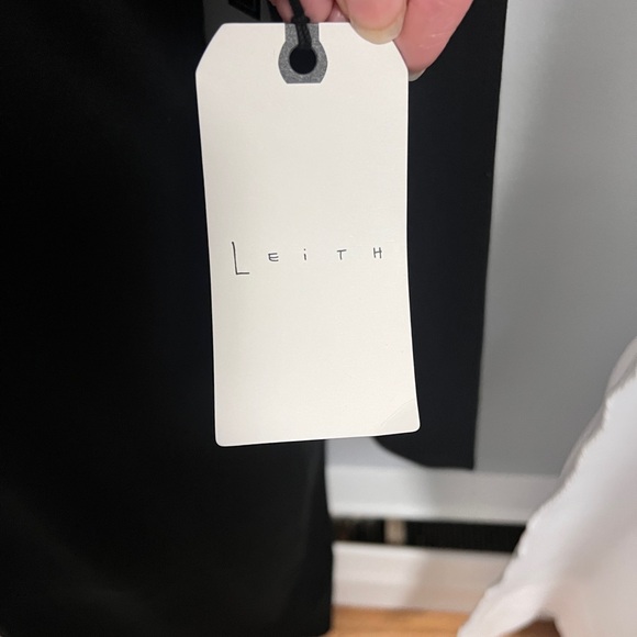 Leith NWT black straight soft dress casual sz S everyday dress goth - Picture 3 of 3